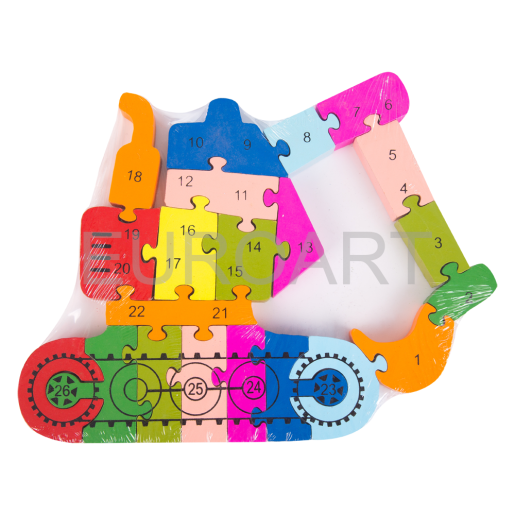 Puzzle lemn macara