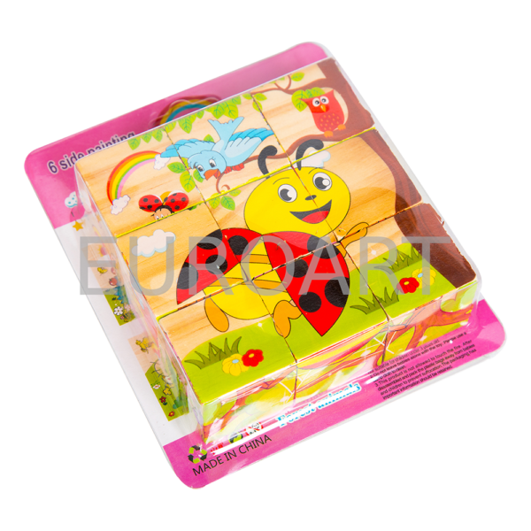 Puzzle lemn cub insecte