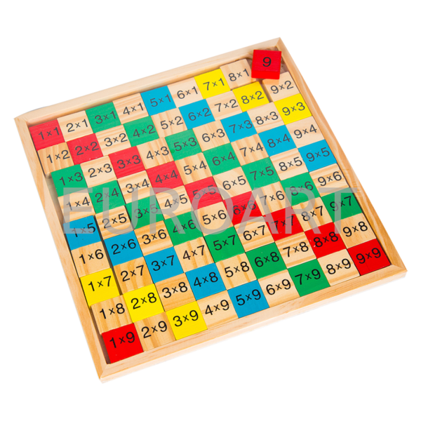 Puzzle lemn tabla inmultirii