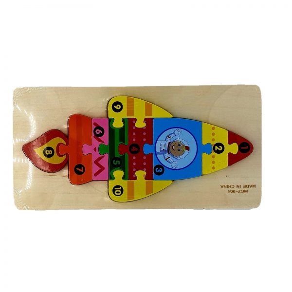 Puzzle lemn racheta