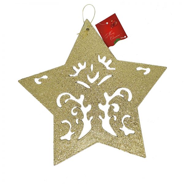 Decoratiune craciun stea 1ps auriu