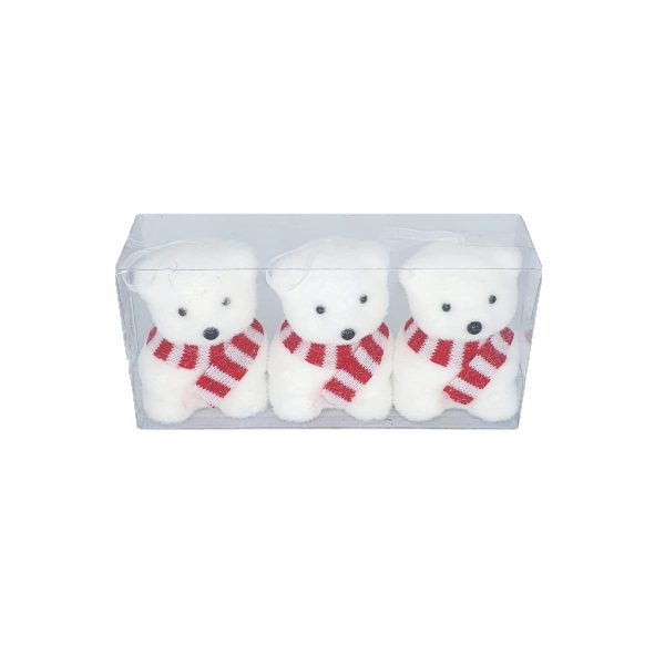 Ornament pentru brad 3/set urs