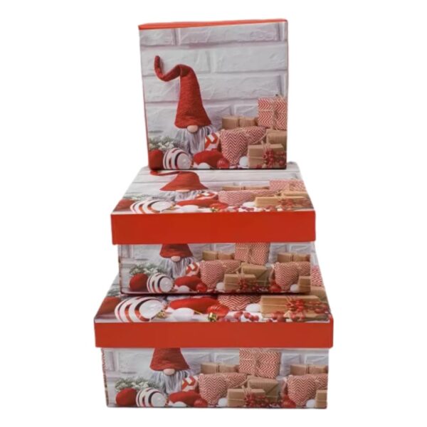 Cutii carton cadou 3/set craciun