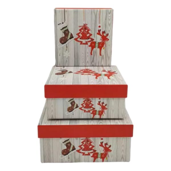 Cutii carton cadou 3/set craciun