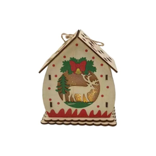 Ornament casuta cu led de Craciun