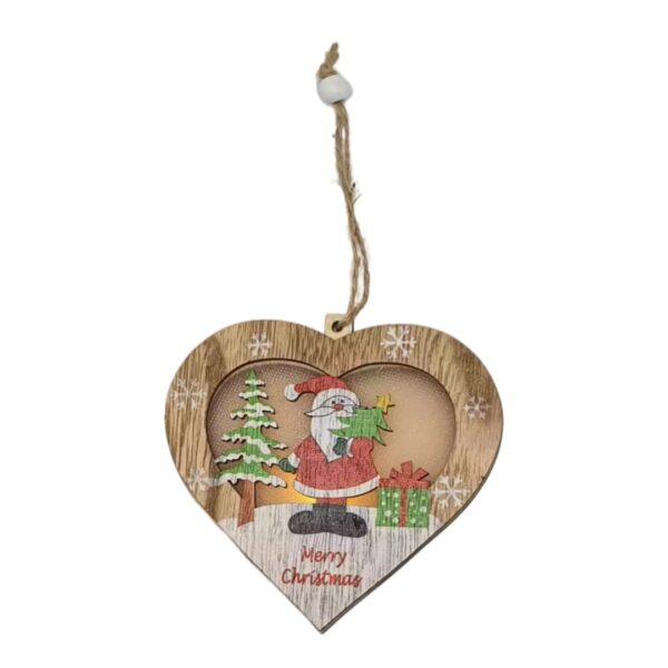 Ornament inima cu led de Craciun