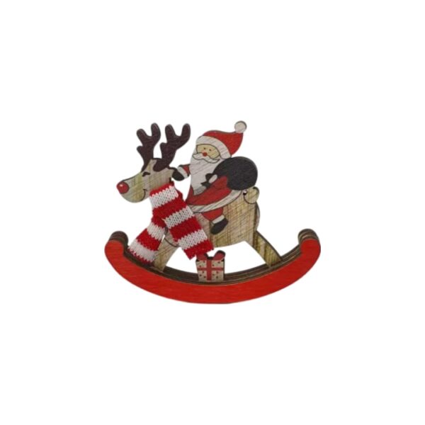 Ornament lemn mos Craciun