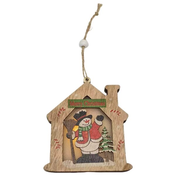 Ornament casuta cu led de Craciun