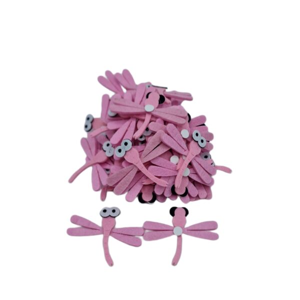 Figurina fetru libelula 50/set roz