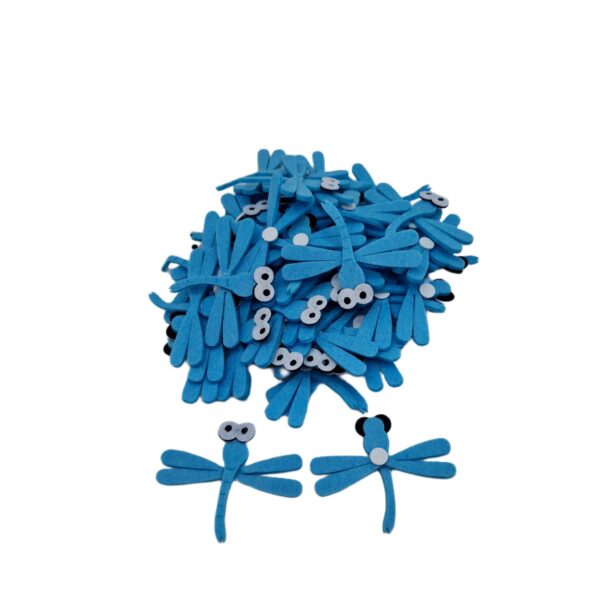 Figurina fetru libelula 50/set bleu