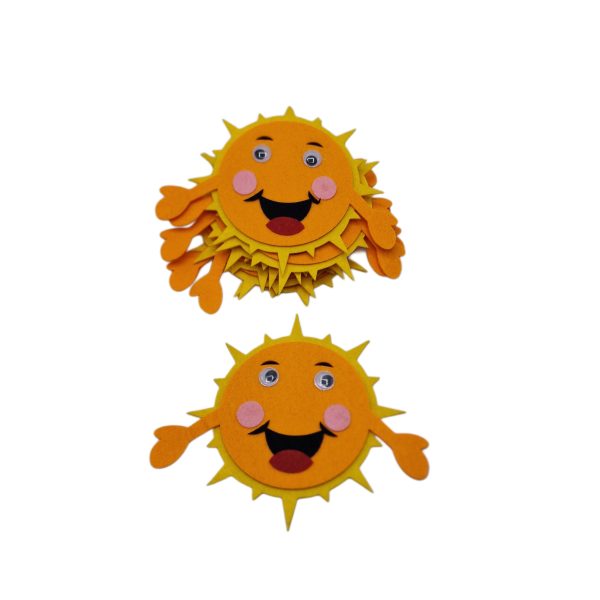 Figurina fetru soare 8/set