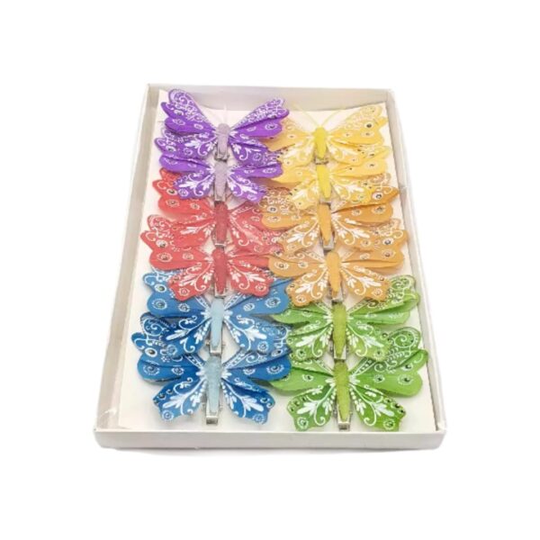 Fluturi din pene 12/set