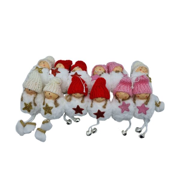 Ornament textil craciun 12/set