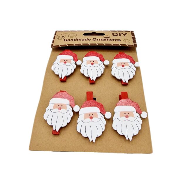 Ornament  lemn carlige 6/set