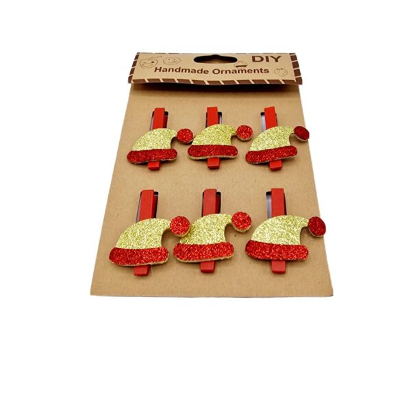 Ornament  lemn carlige 6/set