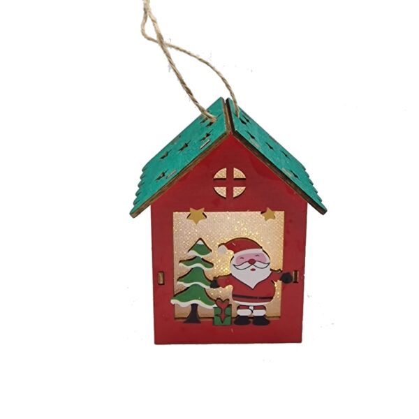 Ornament casuta cu led de Craciun