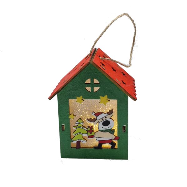 Ornament casuta cu led de Craciun