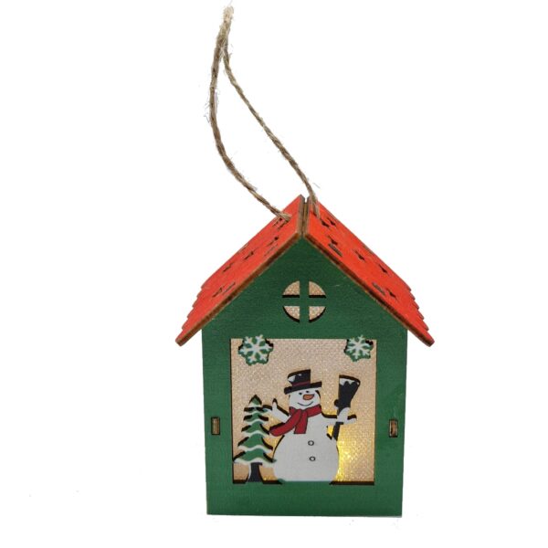 Ornament casuta cu led de Craciun