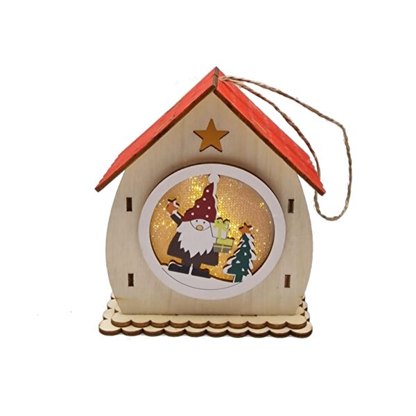 Ornament casuta cu led de Craciun