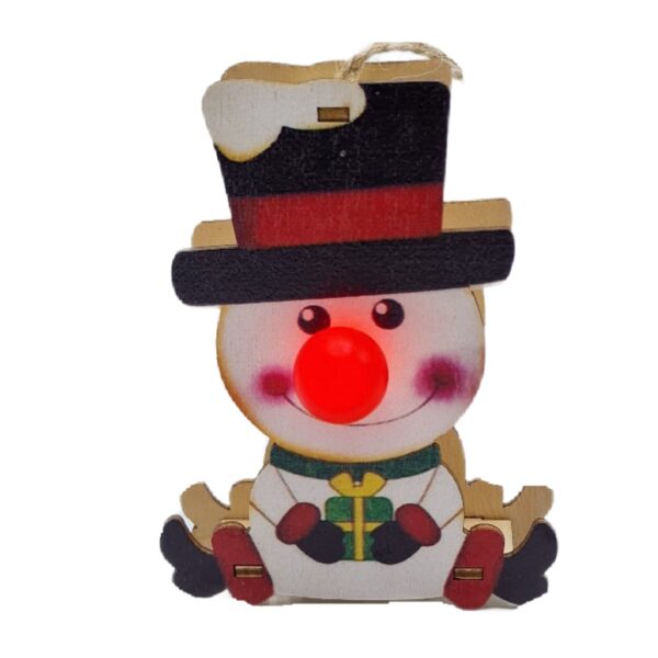Ornament cu led de Craciun om zapada