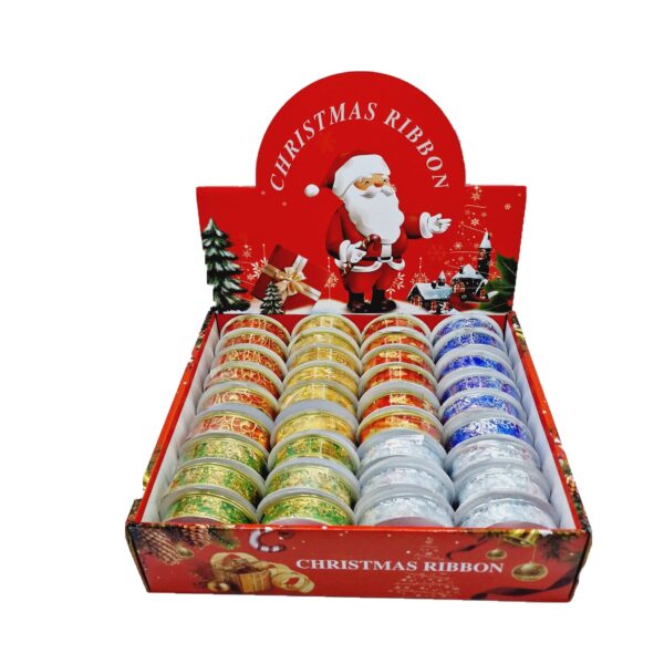Ribon decorativ craciun 36/set