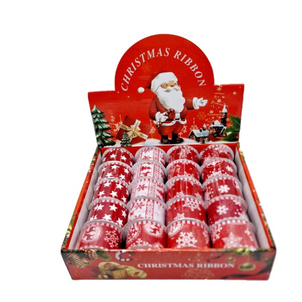 Ribon decorativ craciun 20/set