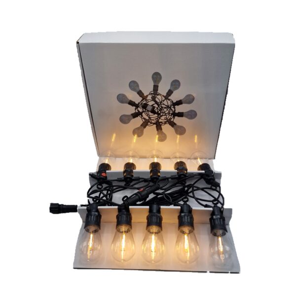 Instalatie exterior 10 becuri cu led