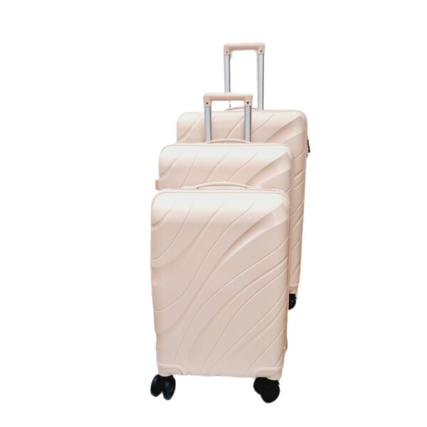 Valize polipropilena 3/set roz-pal