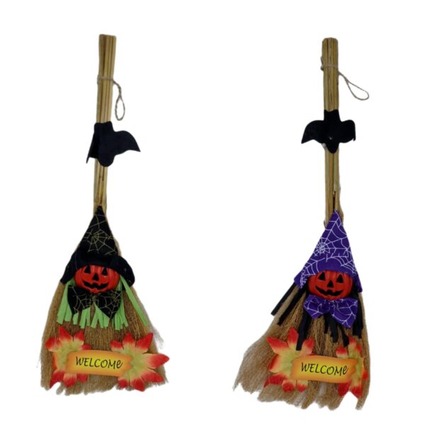 Ornament paie mătură 2/set