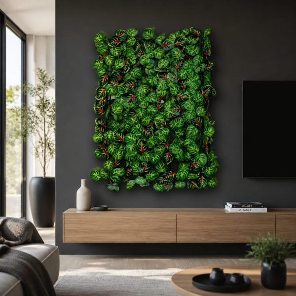Panou cu frunze artificiale 40cm x 60cm