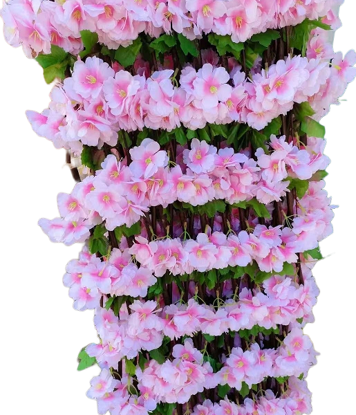 Panou lemn cu flori artificiale 125cm x 125cm