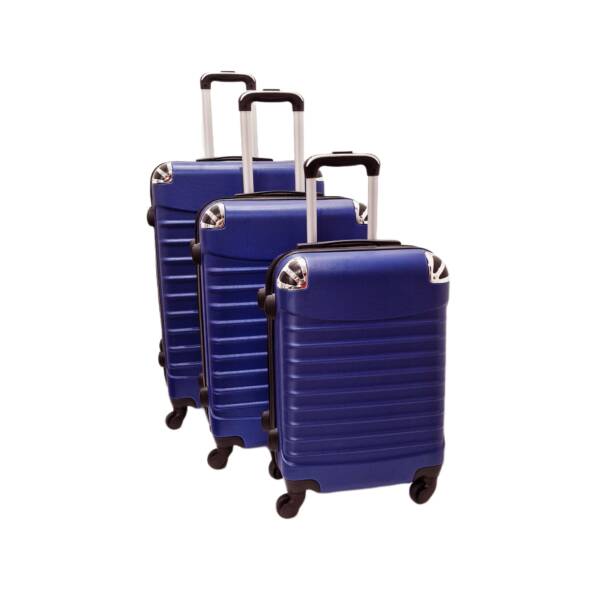 Valize plastic 3/set Albastre