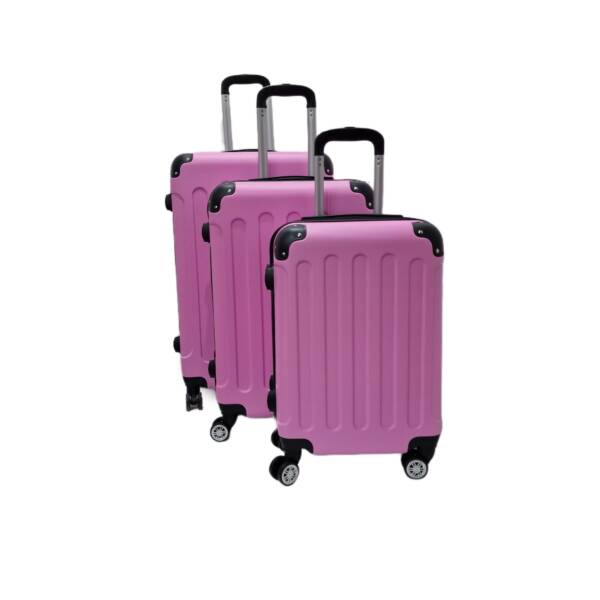 Valize plastic 3/set Roz