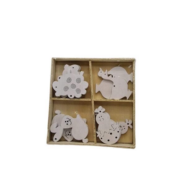 Ornament Lemn 12/set Paste