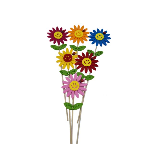 Flori fetru  pe tija  6/set