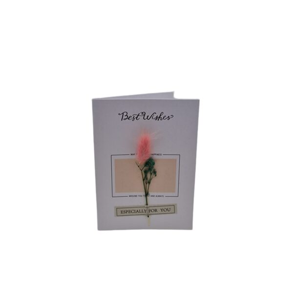 Felicitare cu flori naturale