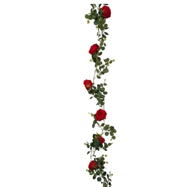 Ghirlanda cu trandafiri rosii 180 cm