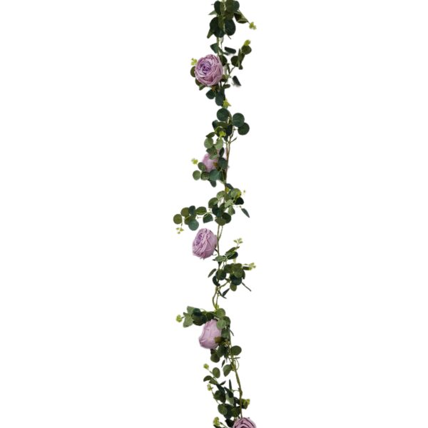 Ghirlanda cu trandafiri  movi 180 cm