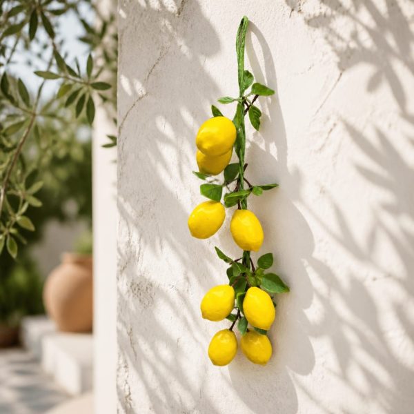 Lămâie decor pe funie