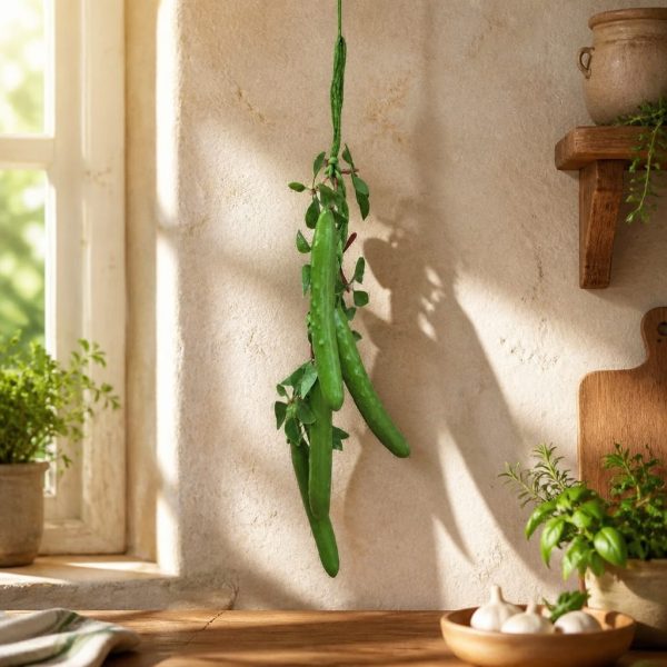 Castraveti decor pe funie