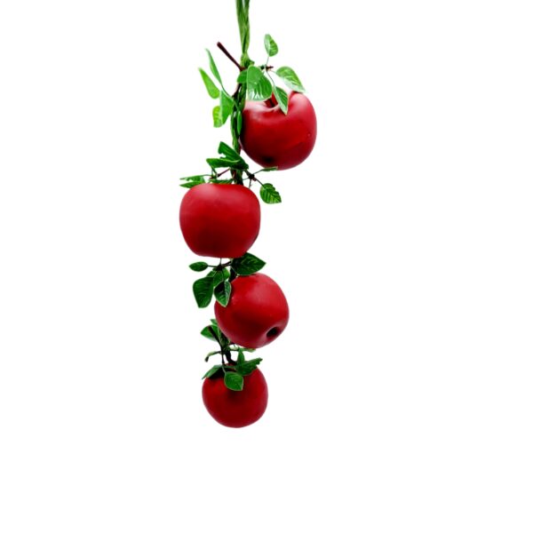 Mere rosii decor pe funie