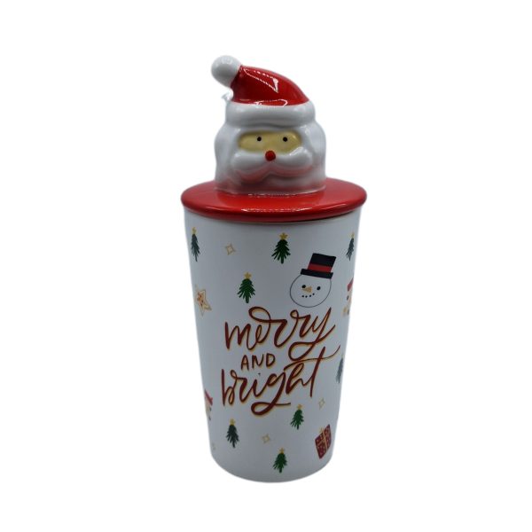 Cana ceramica de Crăciun 20cm