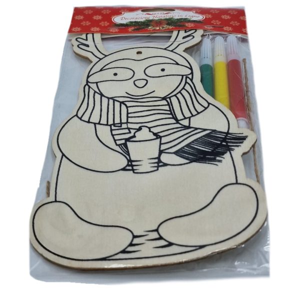 Figurina lemn de pictat  1ps