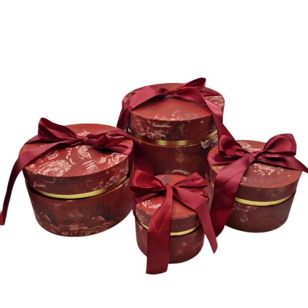 Cutii cadou din carton cu funda 4/set