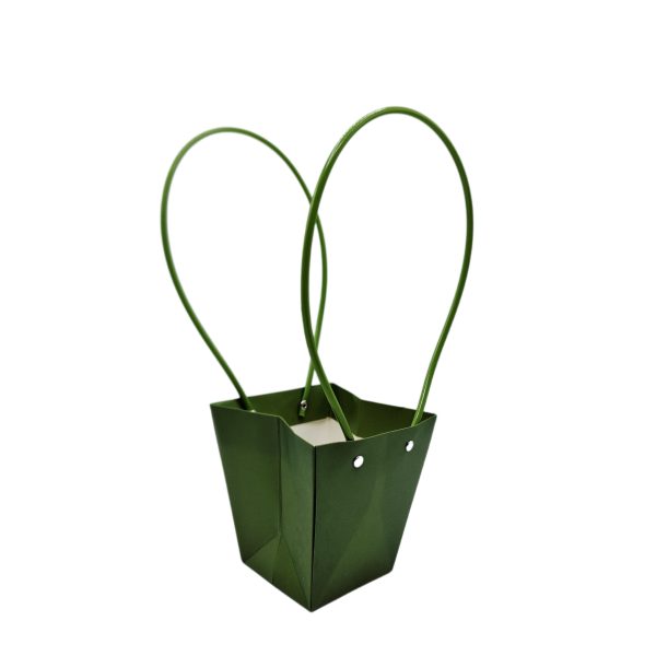 Pungi pliabile verde pentru ghiveci 10/set M