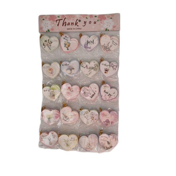 Mini felicitari inima 160 /set