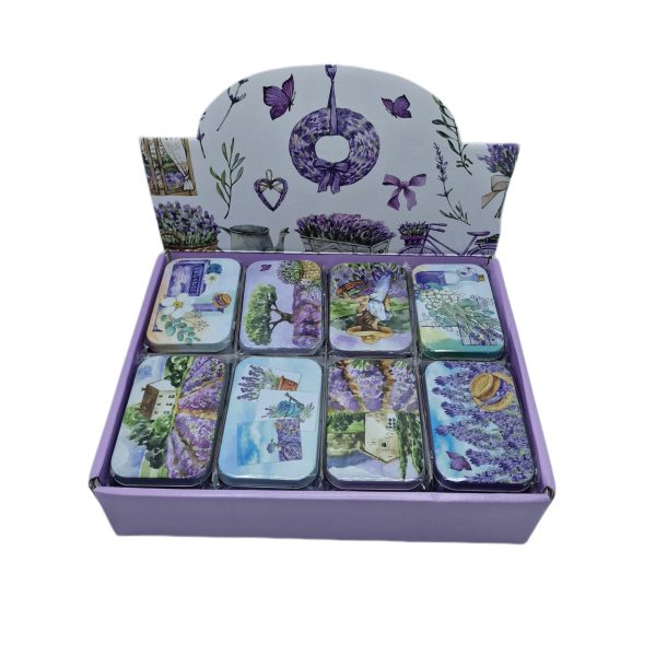 Cutii din metal  24/set lavanda
