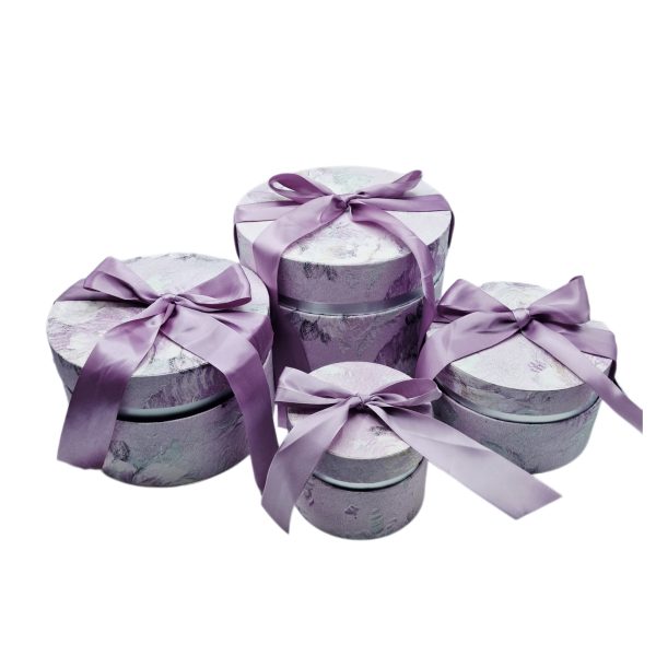 Cutii cadou din carton cu funda 4/set