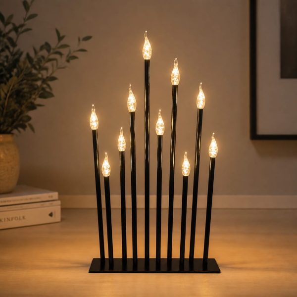Lampa decorativă led cu 10 brațe