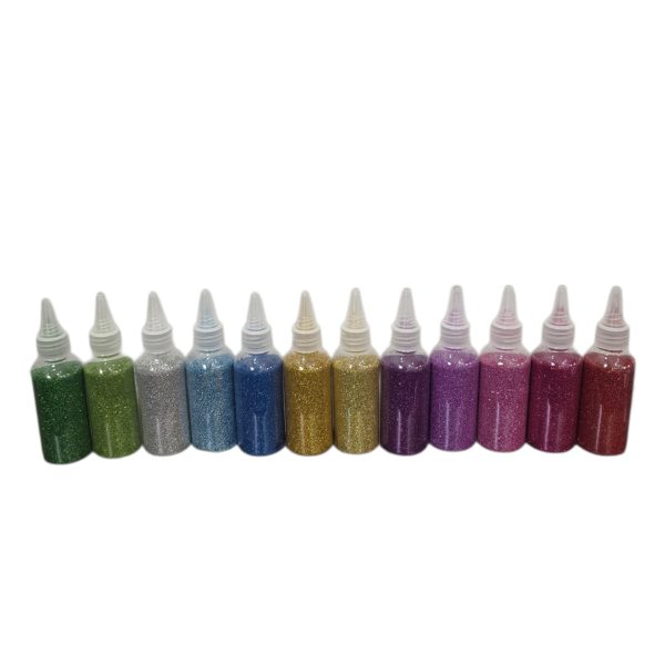 Sclipici mixt 12 culori 30g